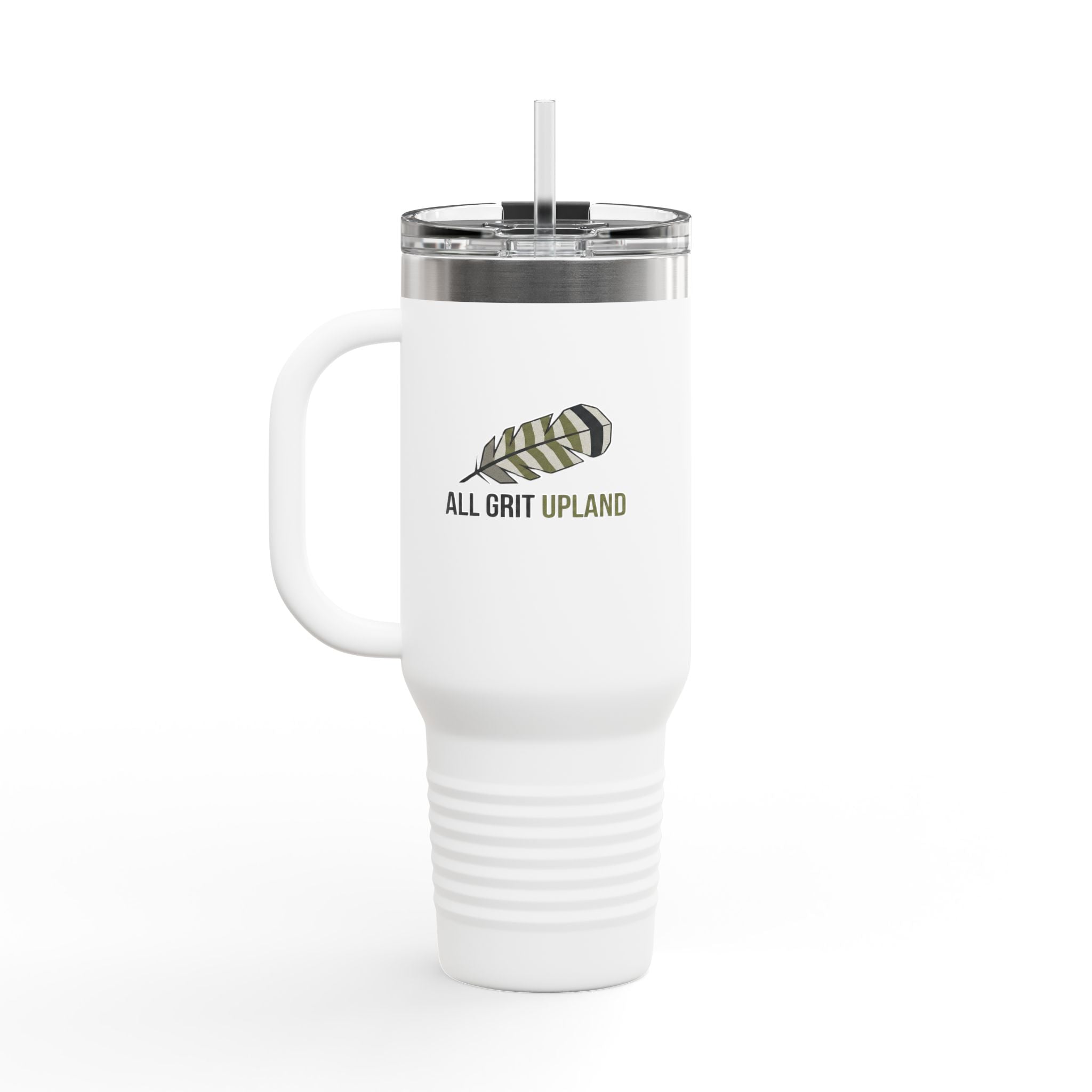 40oz Insulated Travel Mug — AGU Chukar Feather