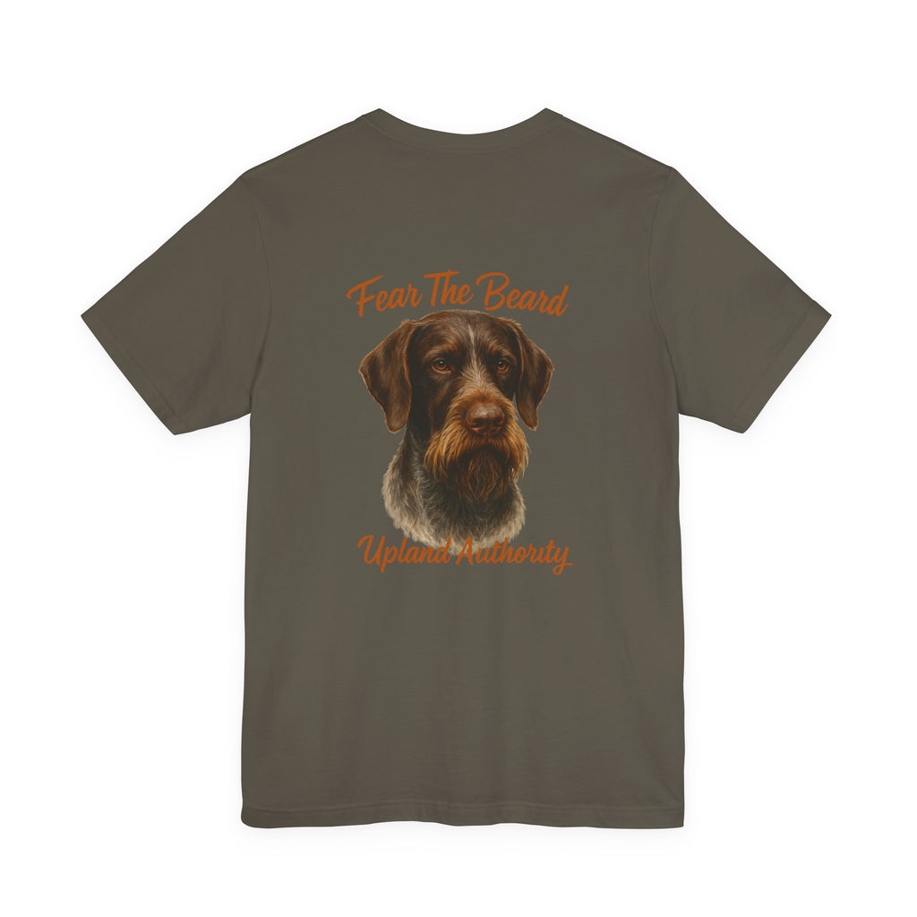 Fear The Beard Draht — Upland Authority Hunting Dog T-Shirt