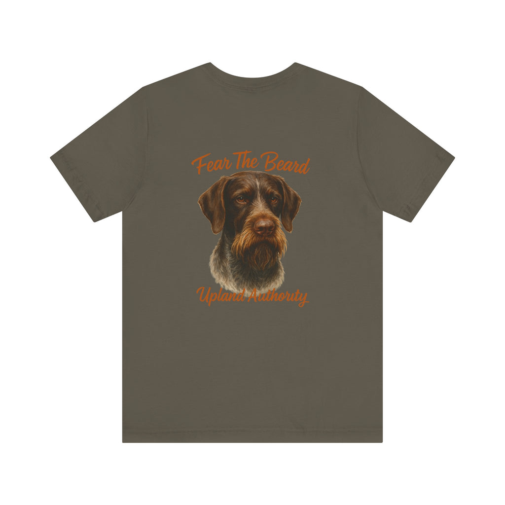 Fear The Beard Draht — Upland Authority Hunting Dog T-Shirt