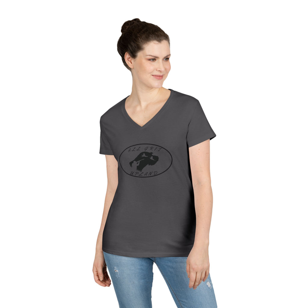 Stylish V-Neck T-Shirt with Alluring Design