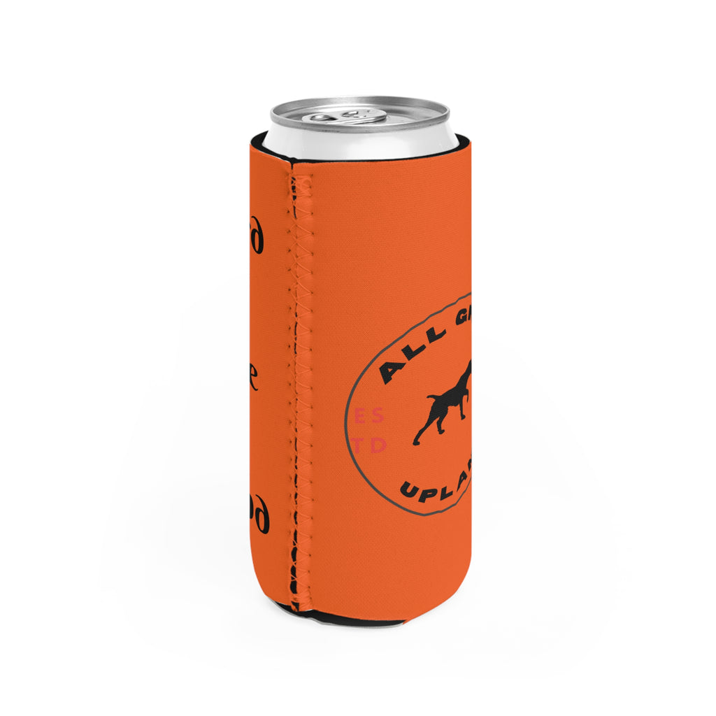 Slim Can Cooler — "Hunt Hard, Train True, Live Upland" Koozie!