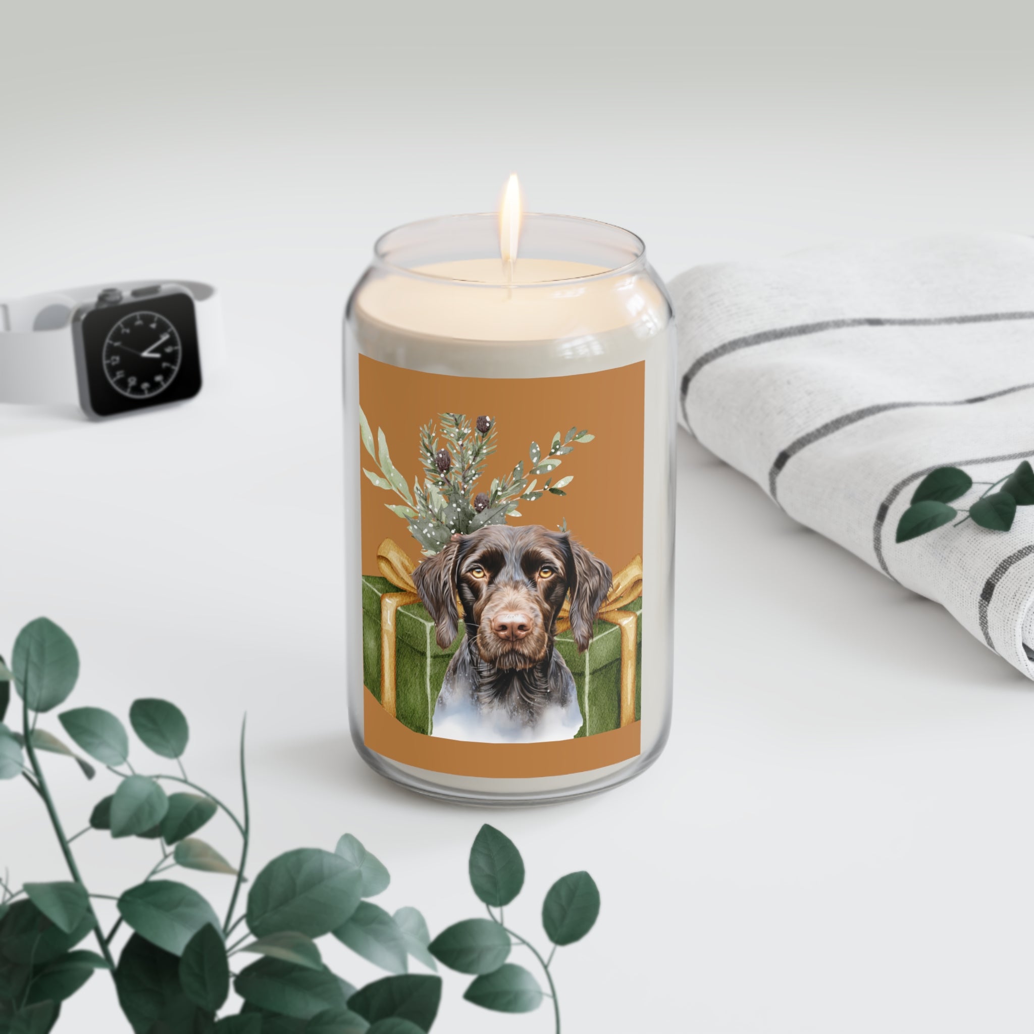 Holiday German Wirehair Scented Soy Candle - 13.75oz