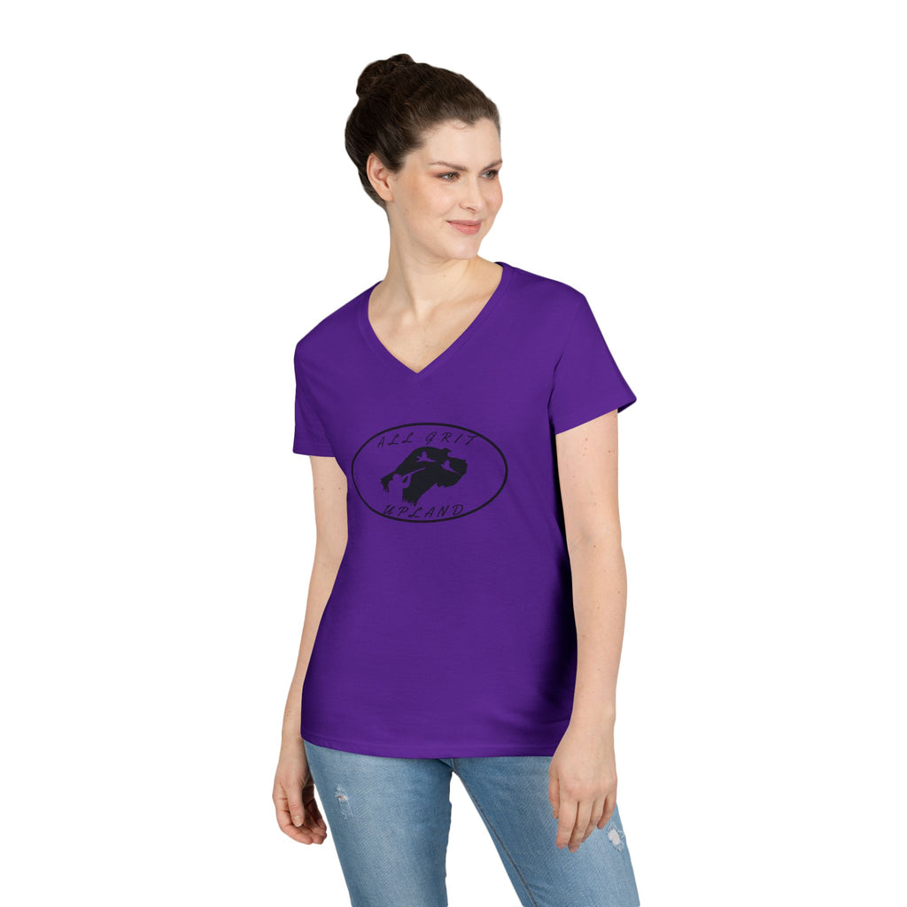 Stylish V-Neck T-Shirt with Alluring Design