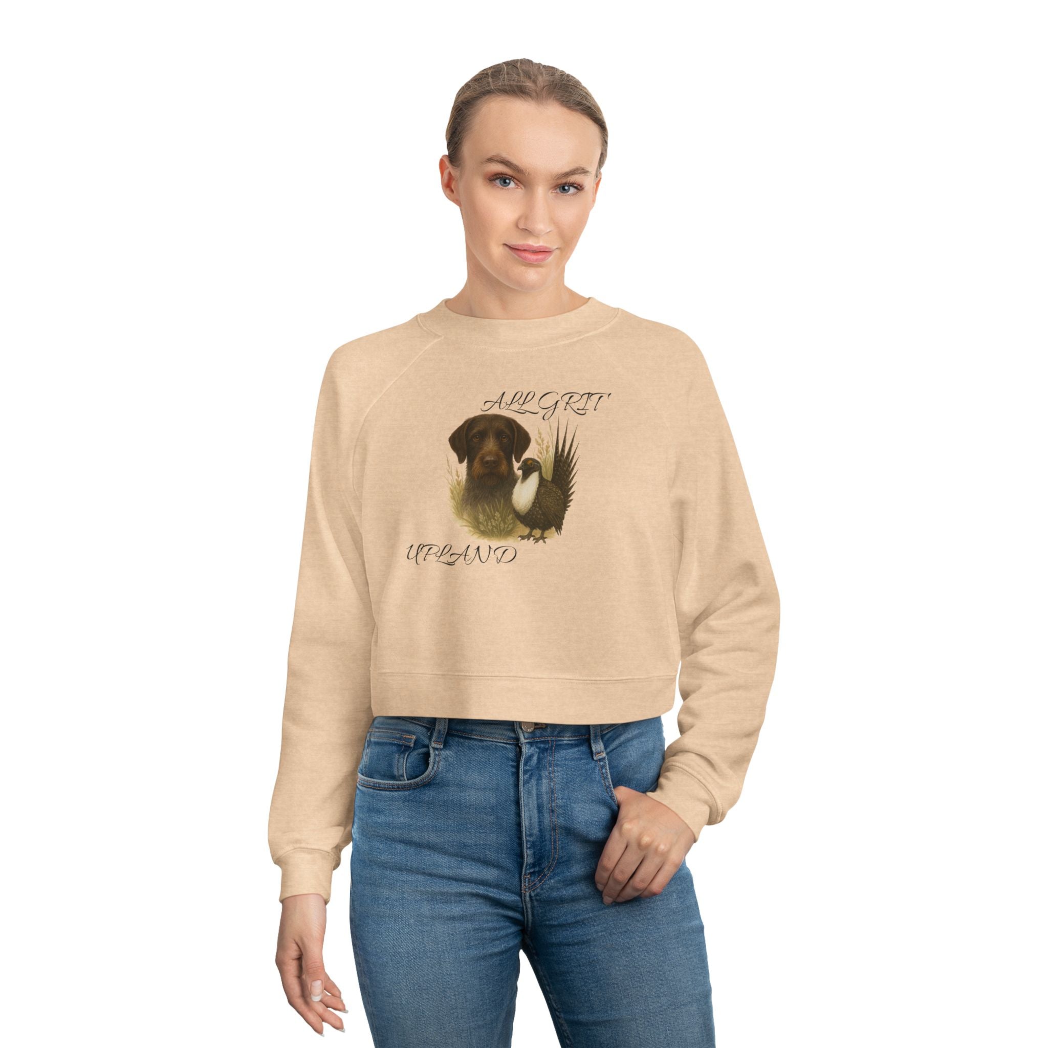 Unleash Your Inner Upland Queen! ✨ Our "All Grit" Cropped Sweatshirt is HERE!