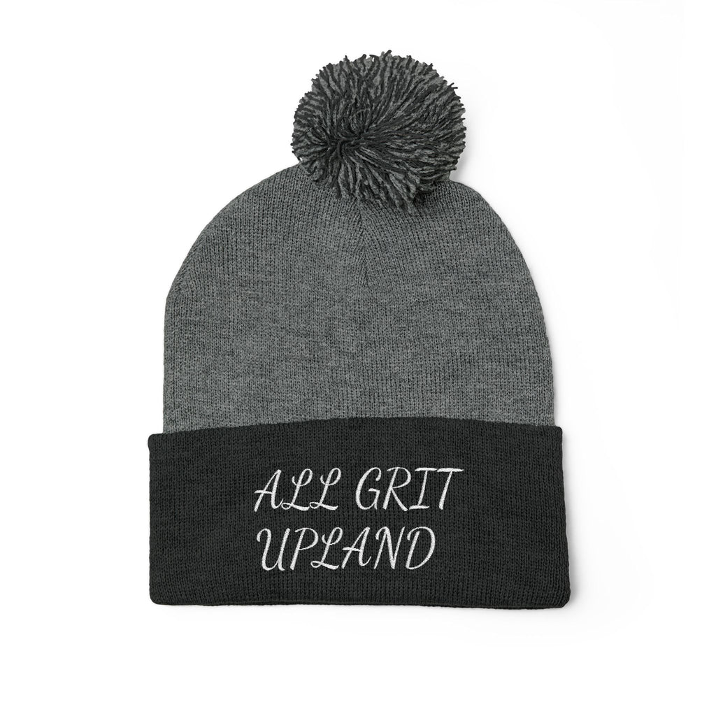 Embroidered Pom-Pom Knit Cap - All Grit Upland
