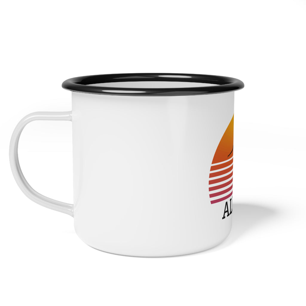 Retro All Grit Enamel Camp Cup - Adventure Ready!