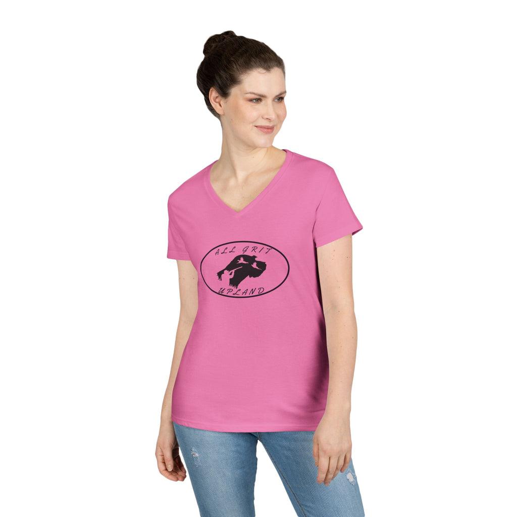 Stylish V-Neck T-Shirt with Alluring Design