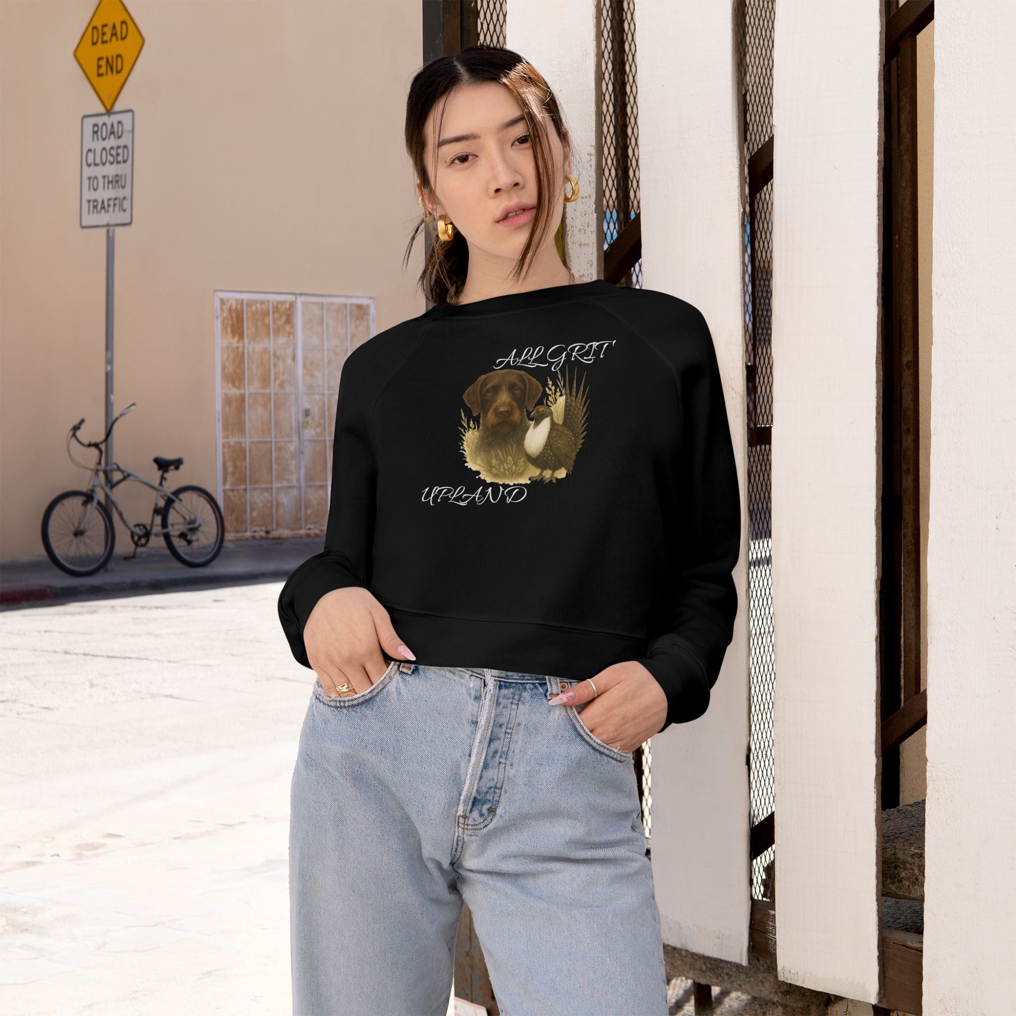 Unleash Your Inner Upland Queen! ✨ Our "All Grit" Cropped Sweatshirt is HERE!