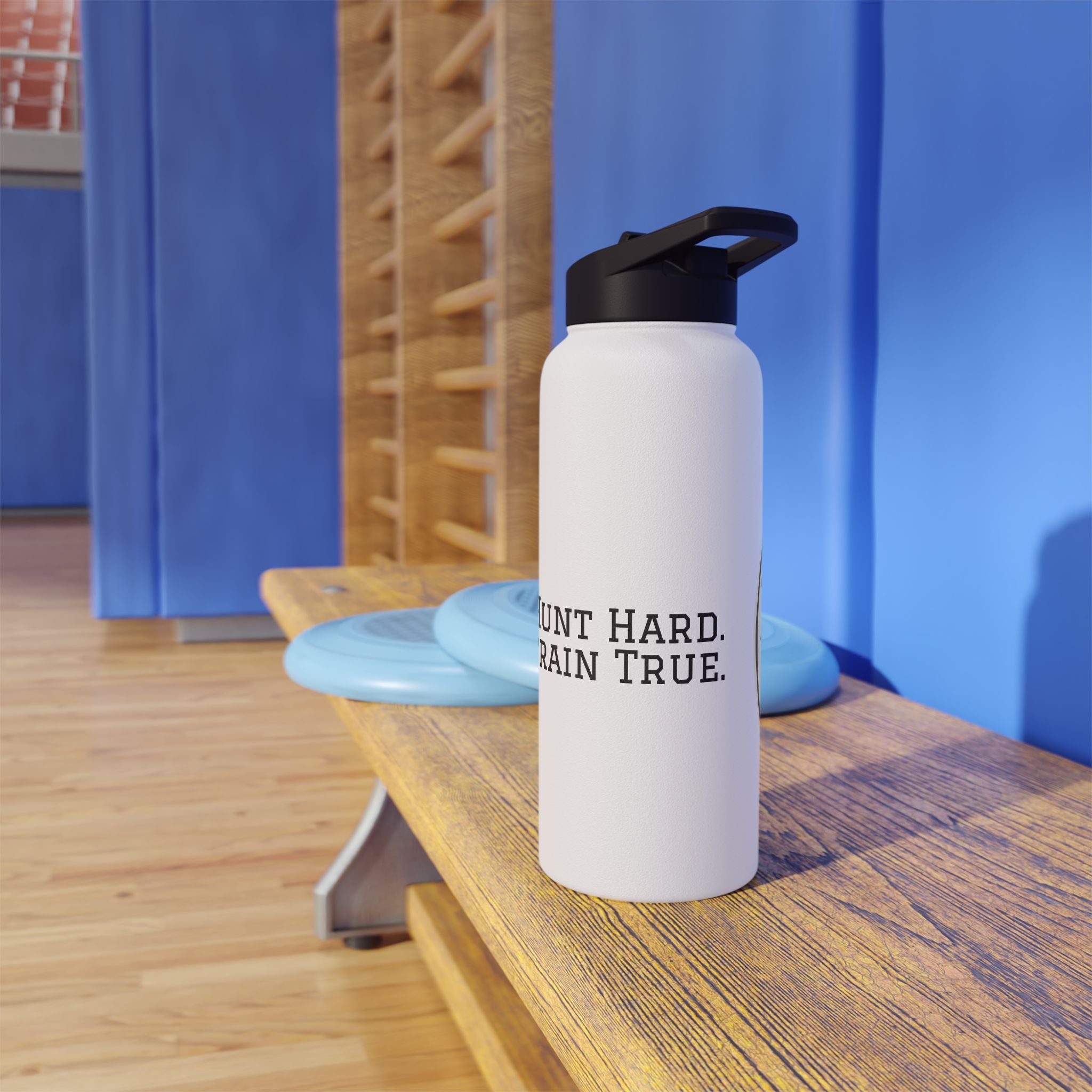 Retro Hunt Hard. Train True. 32 oz. Stainless Steel Water Bottle