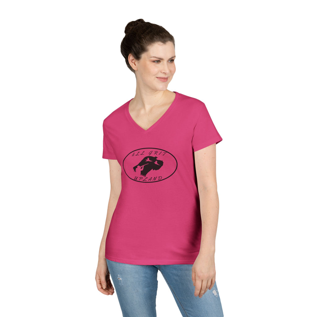 Stylish V-Neck T-Shirt with Alluring Design
