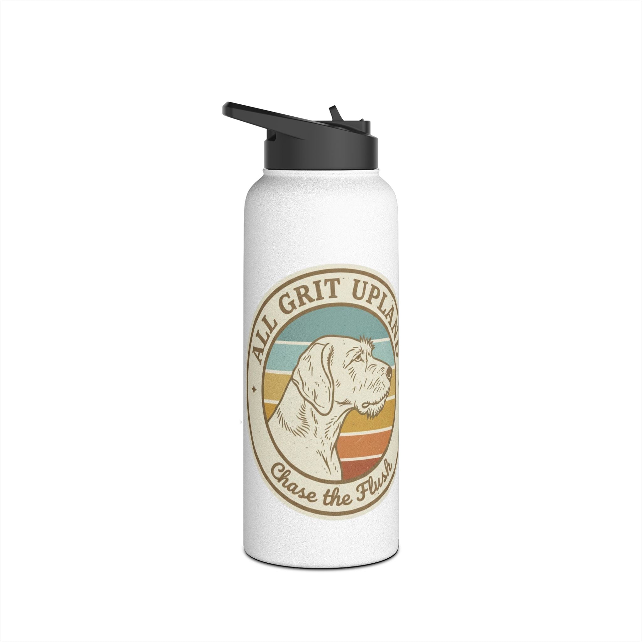 Retro Hunt Hard. Train True. 32 oz. Stainless Steel Water Bottle