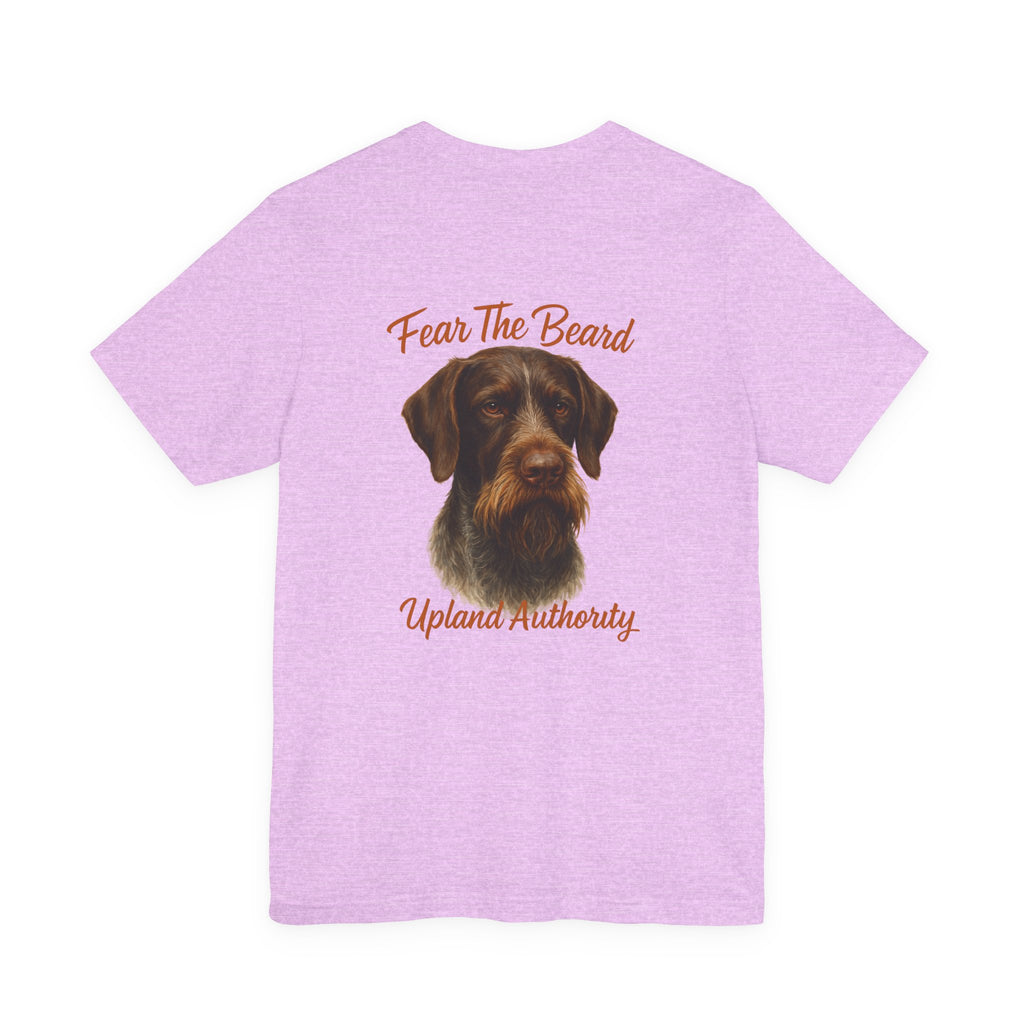 Fear The Beard Draht — Upland Authority Hunting Dog T-Shirt
