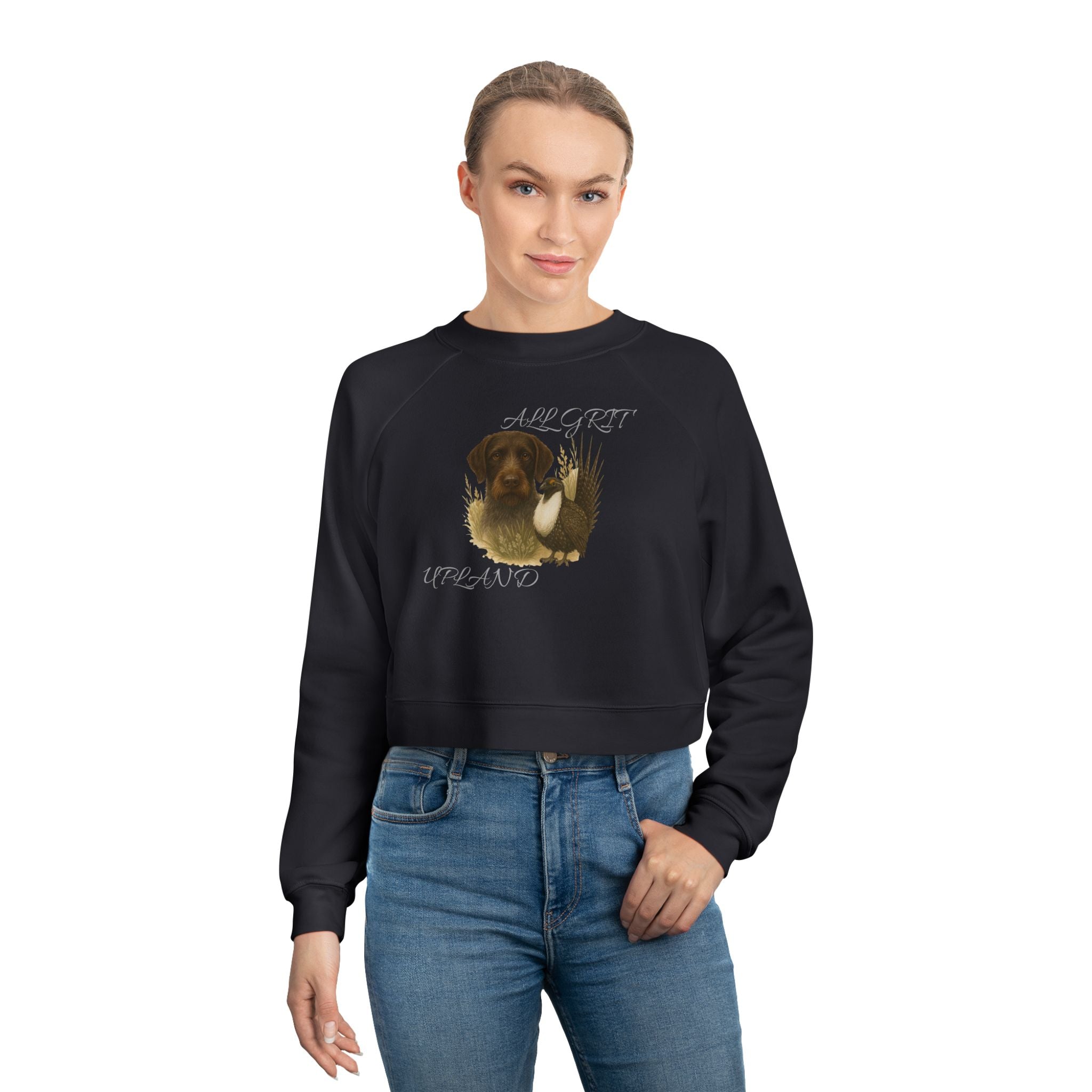 Unleash Your Inner Upland Queen! ✨ Our "All Grit" Cropped Sweatshirt is HERE!