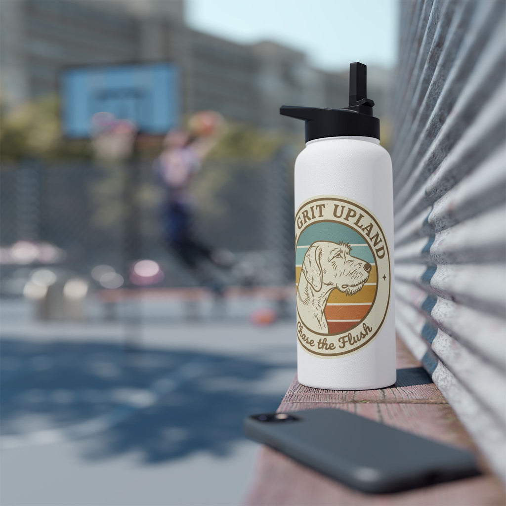 Retro Hunt Hard. Train True. 32 oz. Stainless Steel Water Bottle