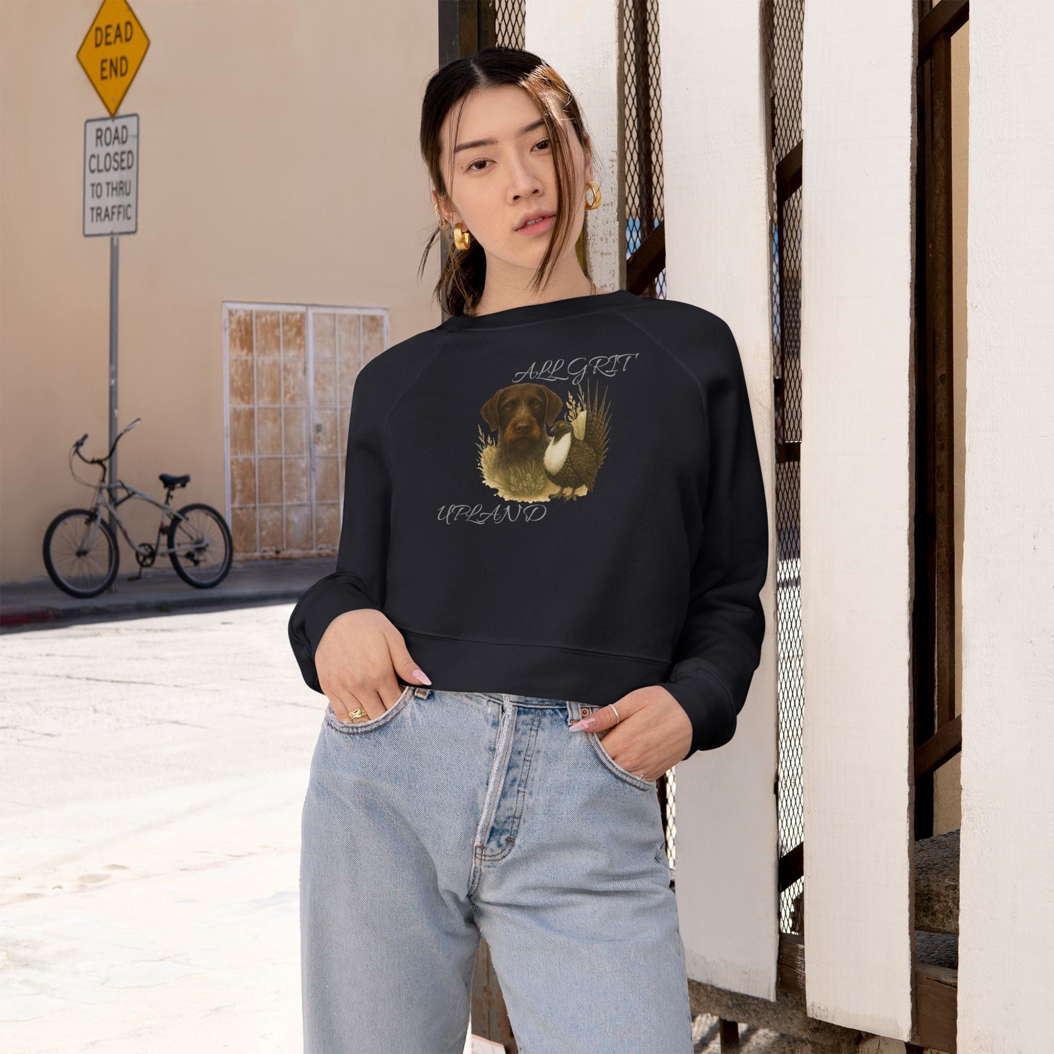 Unleash Your Inner Upland Queen! ✨ Our "All Grit" Cropped Sweatshirt is HERE!