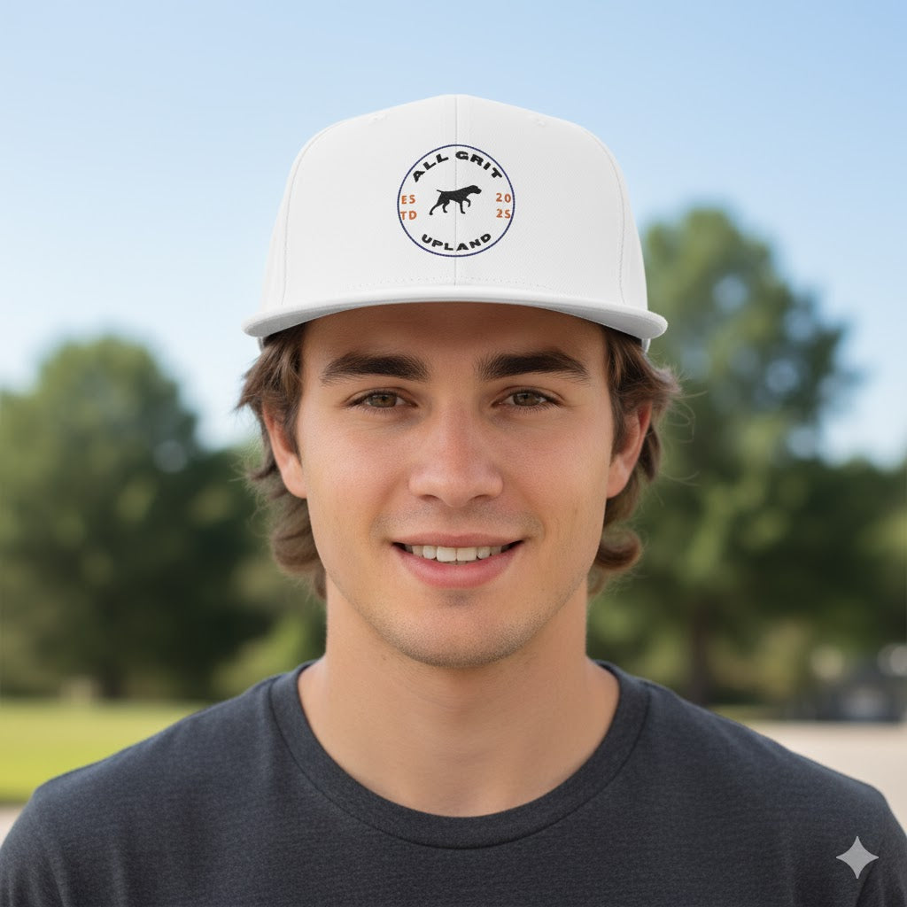 All Grit Upland Snapback Hat - Stylish Flat Bill Cap for Outdoor Enthusiasts