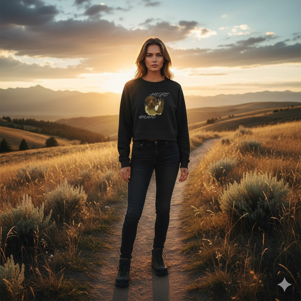 Unleash Your Inner Upland Queen! ✨ Our "All Grit" Cropped Sweatshirt is HERE!