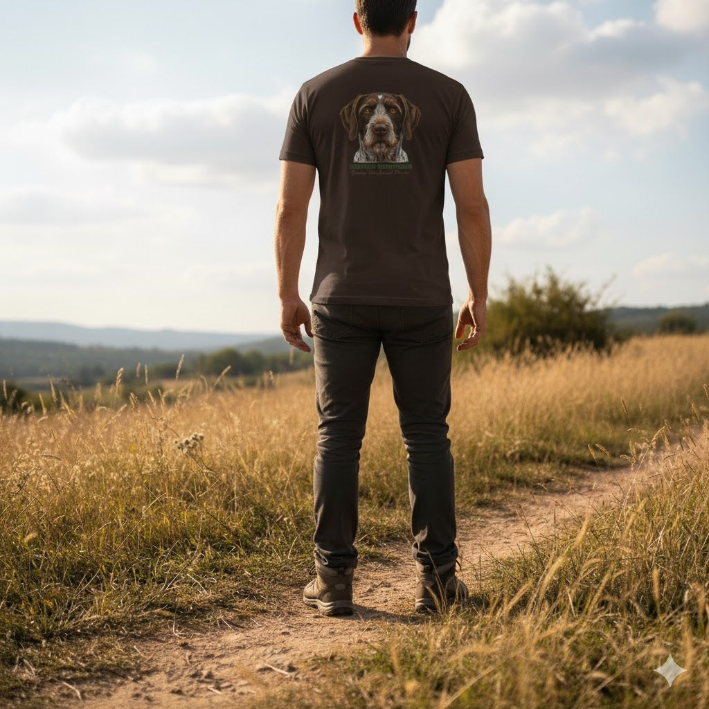 Deutsch Drahthaar Unisex Cotton Crew Tee - Perfect Gift for Dog Lovers