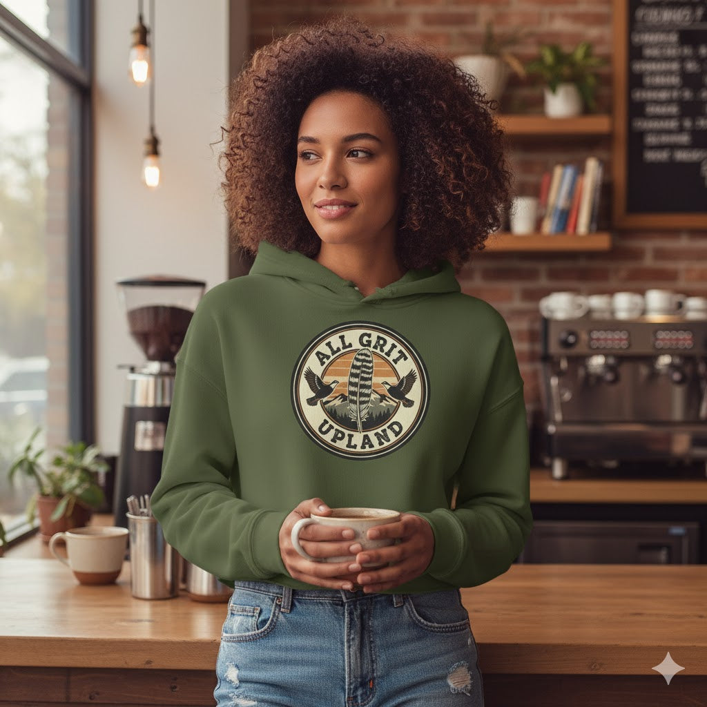 Soft Fleece, Fierce Spirit Cropped Hoodie