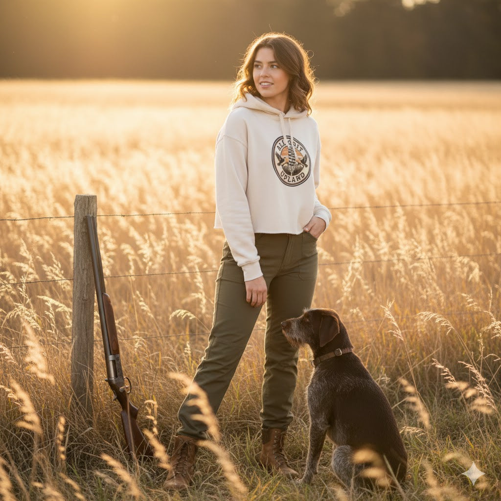 Soft Fleece, Fierce Spirit Cropped Hoodie