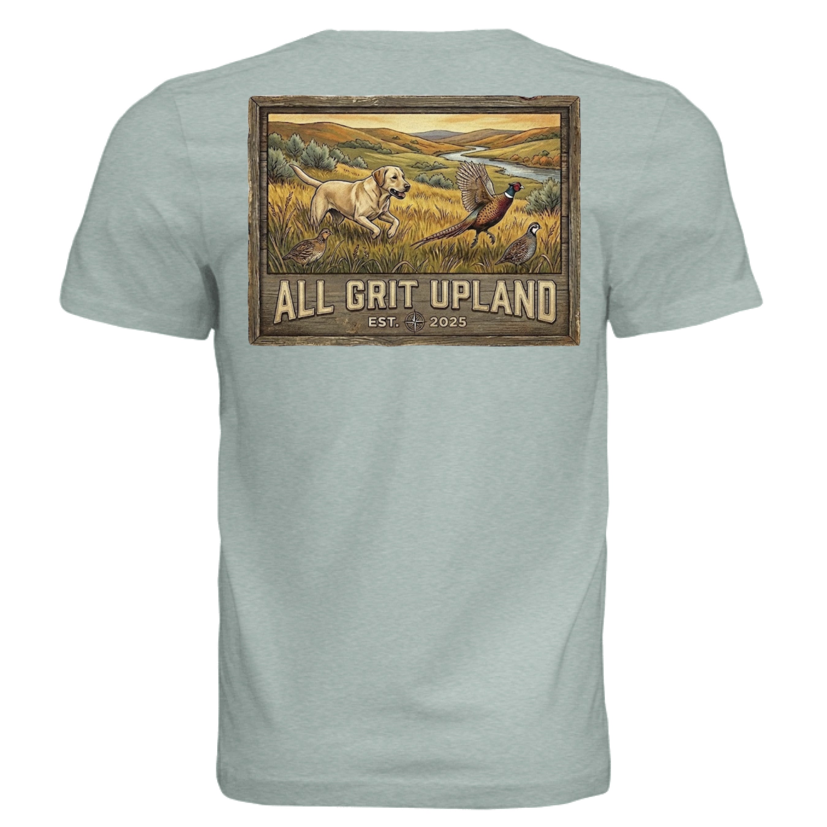 Dusty Blue Triblend - BACK