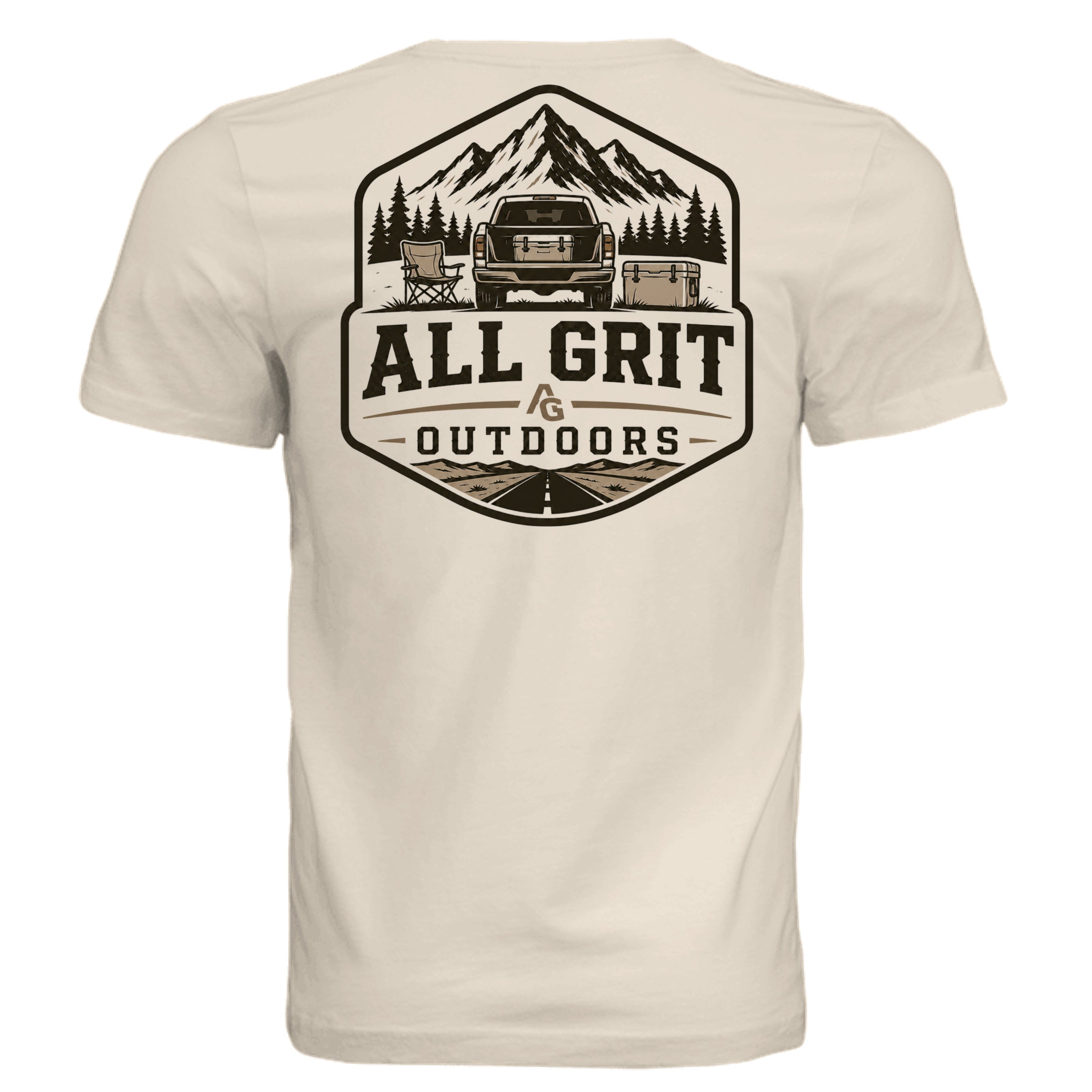 Solid Natural Triblend - 3413C - BACK