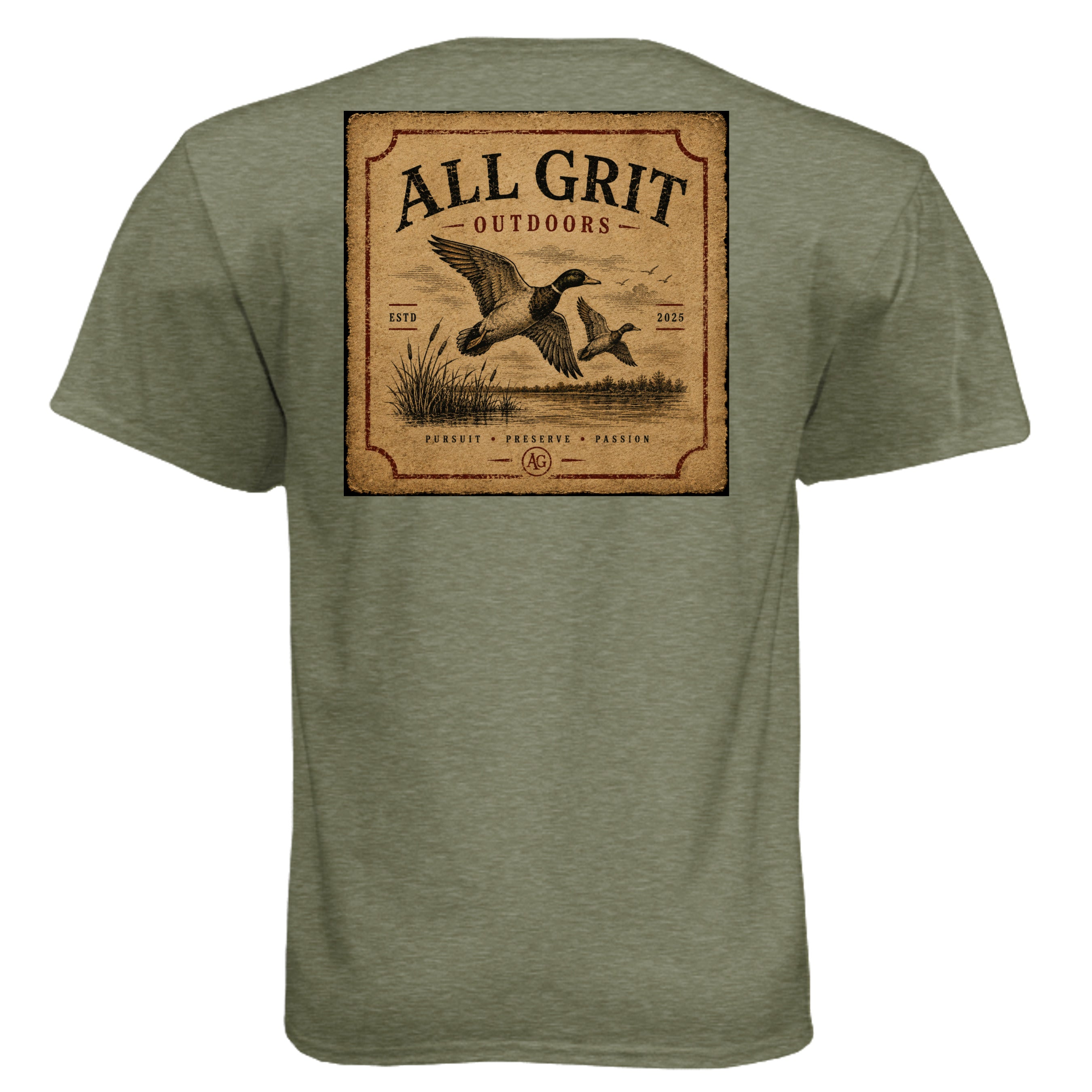 MILITARY GREEN - 6010 - BACK