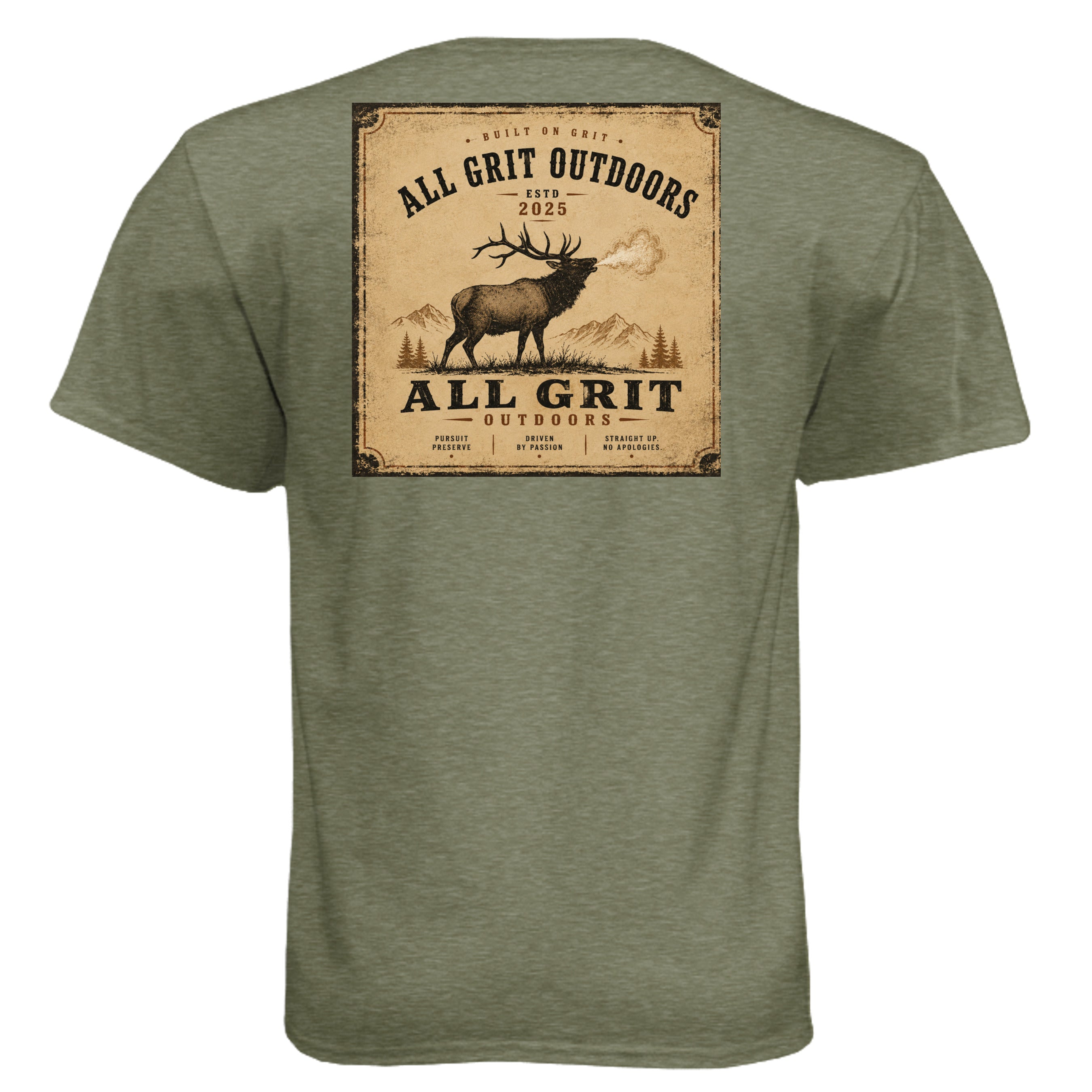 MILITARY GREEN - 6010 - BACK