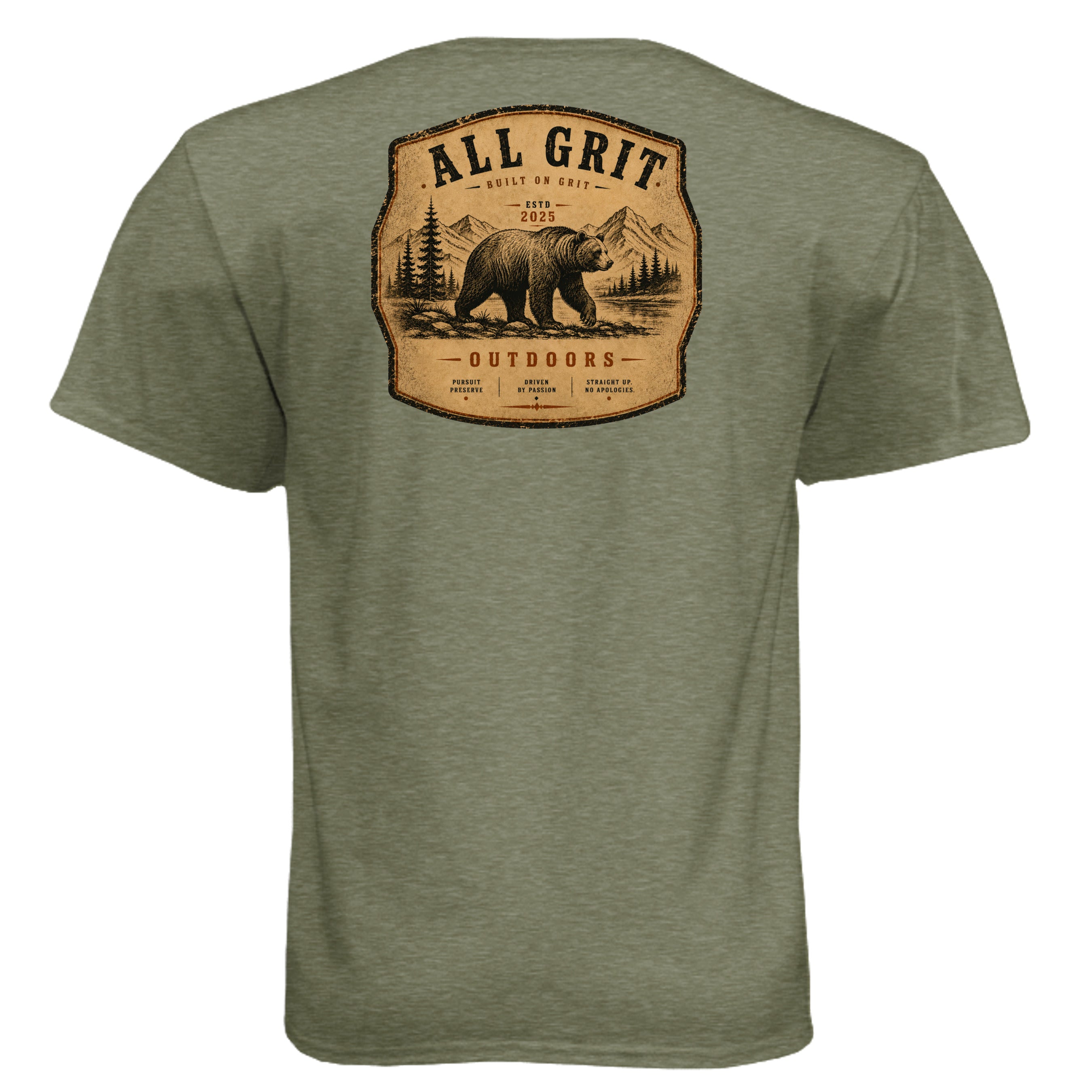 MILITARY GREEN - 6010 - BACK