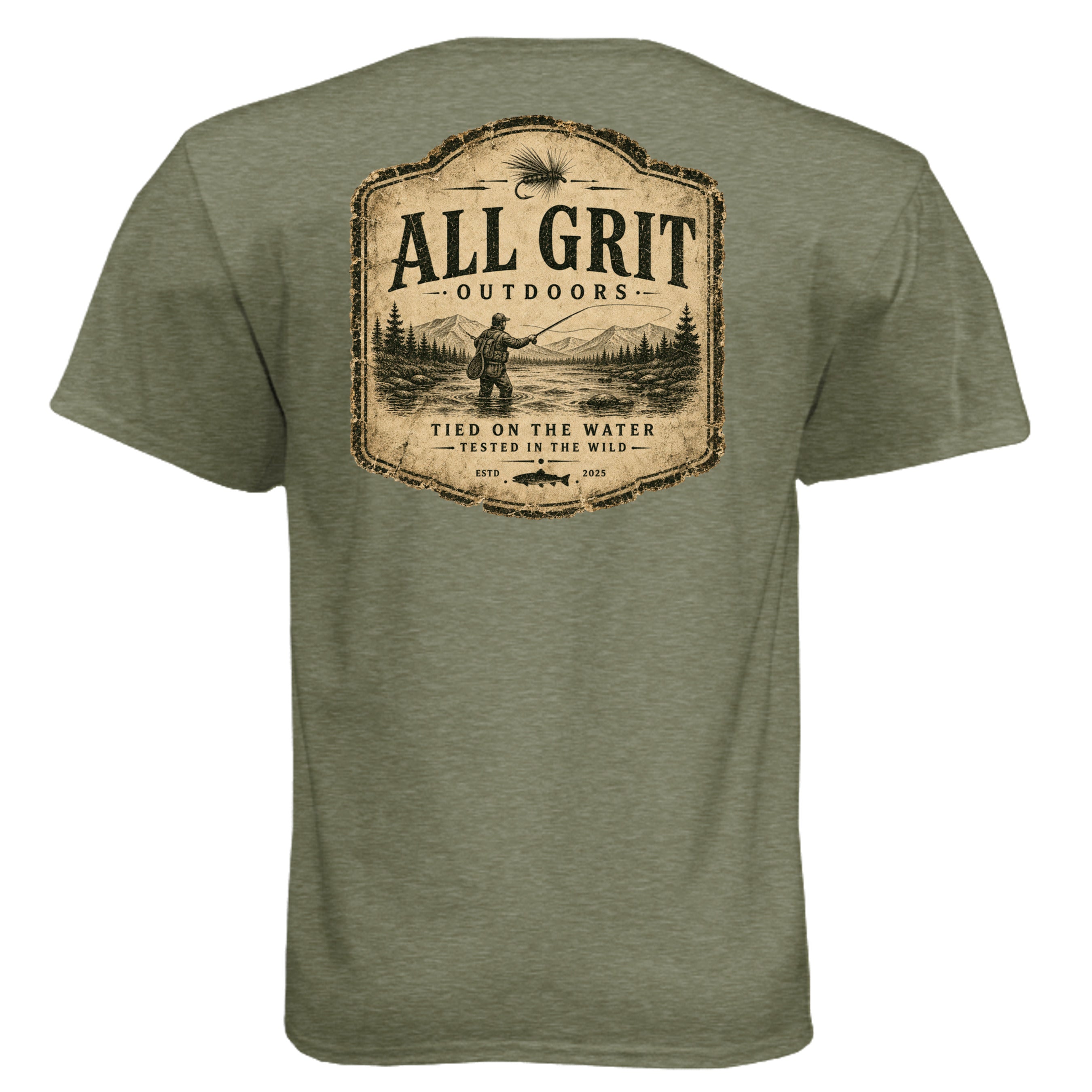 MILITARY GREEN - 6010 - BACK