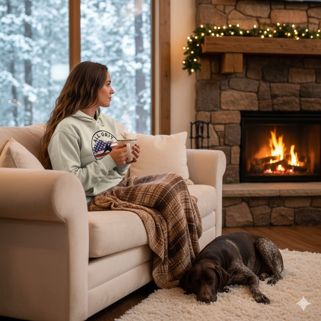 Wrap Yourself in Grit: The All Grit Upland Patriot Pullover Hoodie