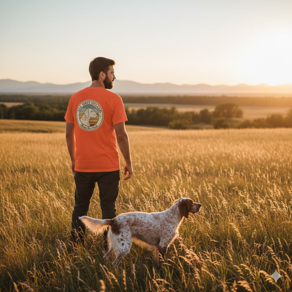 The All Grit Upland Retro Sunset Tee!
